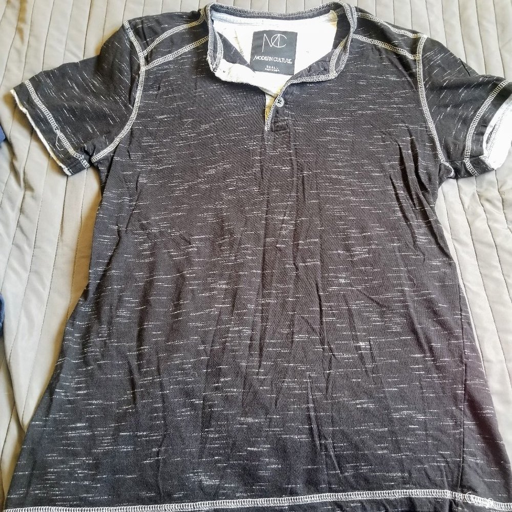 Black and Gray Henley